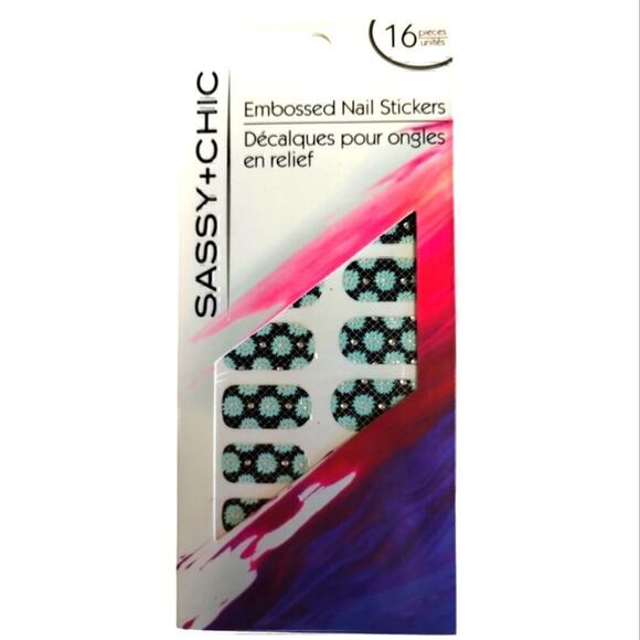 Sassy + Chic Nail Stickers with Zipper Bag NWOT - Picture 6 of 8